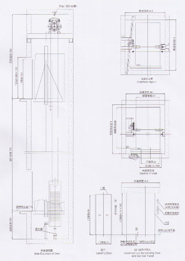 無機(jī)房醫(yī)療電梯井道.jpg